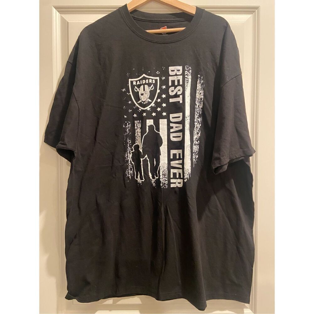 Best Dad Ever Raiders T-shirt size 2XL